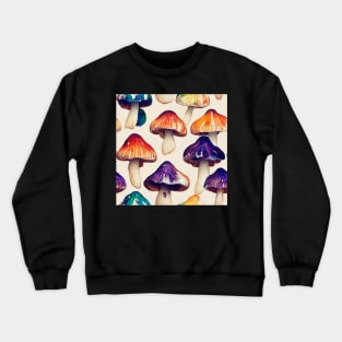 Colourful mushrooms Crewneck Sweatshirt